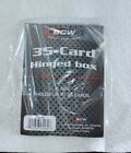 BCW 35-Card Hinged Plastic Box Holder / Case For Trading Cards — New — Box of 6