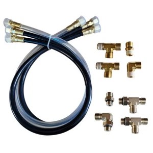 Octopus 30" Hose & Fitting Kit, Orb & NPT Helm Fittings, Hydraulic Steering Boat - Picture 1 of 1