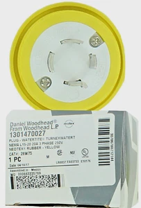 Woodhead® 1301470027 26W75 Watertite Locking Male Plug-NEMA L1520 20A 250V - Picture 1 of 2