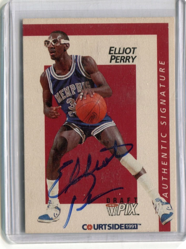 1991 Courtside - ELLIOT PERRY - Autograph Rookie - MEMPHIS TIGERS - Image 1 of 1