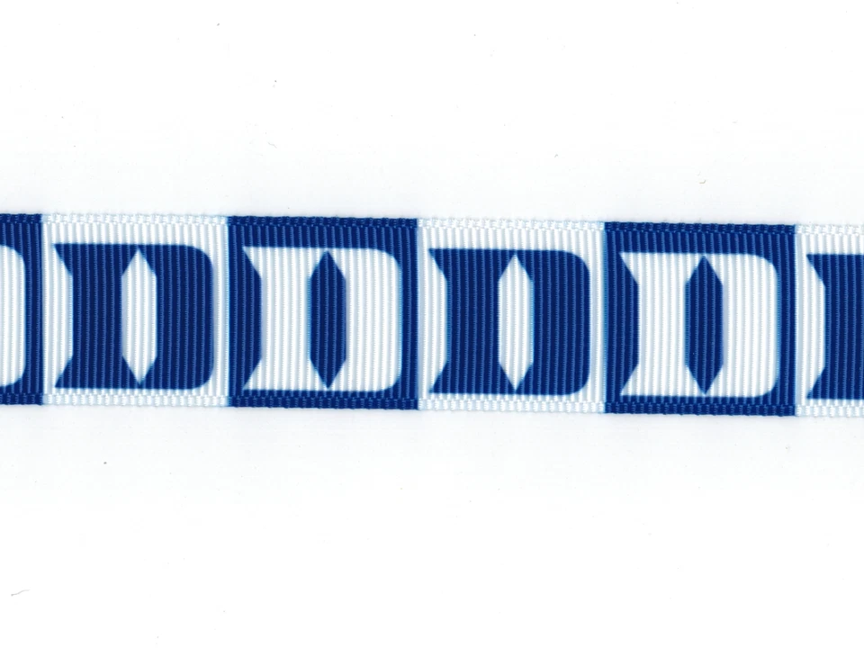 Duke University Blue Devils 7/8" GROSGRAIN RIBBON 1,3,5,10 YARDS - Image 1 of 1