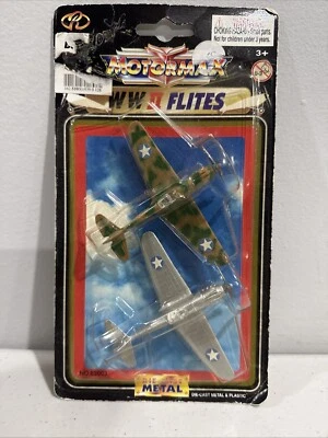 PLANE LOT SKY FLITES Motor Max war Model Diecast Zero 2 Pack vtg Replica 63003 - Image 1 of 4