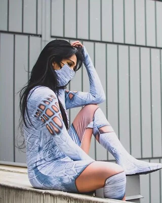 The Silk Cindy Moon Jumpsuit Spider-Woman Cos Bodysuit Cosplay Costume Halloween - Image 1 of 4