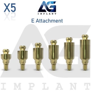 5 Straight E Attachment System Titanium Overdenture Dental Int Hex 2.42mm - Bild 1 von 5
