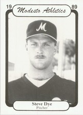 1989 Modesto A's Chong #9 Steve Dye