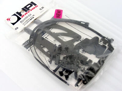 Vintage 2000 HPI A934 Nitro RS4 RACER-2 Carbon Fiber Upper Radio Plate Tray Set! - Image 1 of 4
