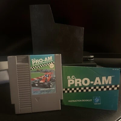 Nintendo R.C. PRO-AM NES Cartridge & Manual Tested & Cleaned - Image 1 of 3