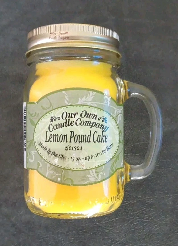 Lemon Pound Cake Scented 13 Ounce Mason Jar Candle By Our Own Company