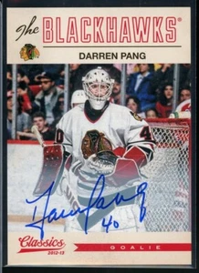 2012-13 Panini Classics Signatures Autographs #82 Darren Pang - Foto 1 di 2