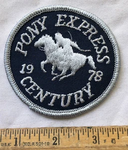 Vintage Bicycle Bike Ride Tour Club Patch Pony Express Century 1978 LAW Cycle - Picture 1 of 2