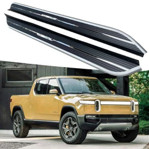 Aluminum Running Board fits for Rivian R1T 2021-2024 Side Step Nerf Bar 2PCS - Picture 1 of 9