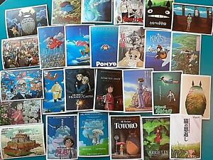 1× Studio Ghibli Totoro Spirited Away Postcard Picture Vinyl Stickers Waterproof