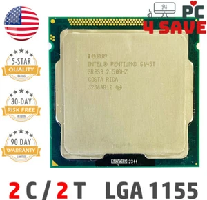 Intel Pentium Dual-Core G645T SR0S0 2.50GHz 3MB LGA 1155 Desktop CPU Coin Mining - Picture 1 of 1