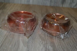 Menge 2 braun und rosa getönte dicke Armbänder Kunststoff 3" - Bild 1 von 4