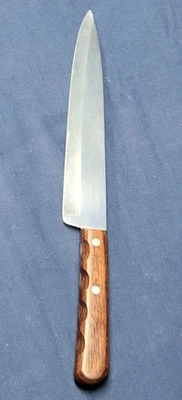 Vintage Case XX Cap 200-8” Inch Stainless Chef Knife Finger Grooved USA Cutlery - Image 1 of 4