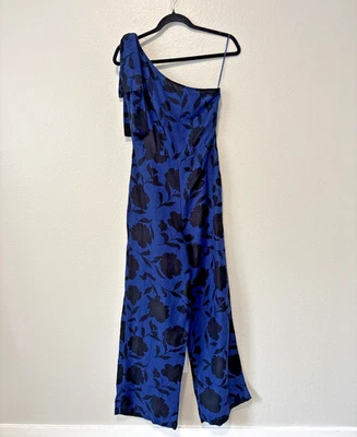 Mono floral Kate Spade NY x Target azul marino negro un hombro talla 00 para mujer Foto 1 de 4