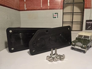 Land Rover Series 3 Bulkhead Wiring Loom Grommet Plates PRC1333 AMR3098 x2 - Picture 1 of 5