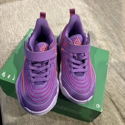 Nike Giannis Immortality 4 Niños Zapatos Negro Frambuesa/Rosa Aster 11 C Nuevo en Caja Foto 1 de 4