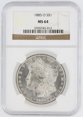 1885-O  Morgan Silver Dollar NGC MS64 S$1 New Orleans Minted No Reserve - Image 1 of 4