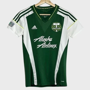adidas Portland Timbers 2013/14 Green Home MLS Soccer Jersey Shirt Women’s Small - Picture 1 of 5