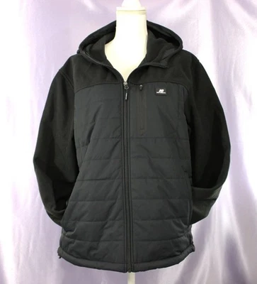 Chaqueta polar New Balance acolchada con capucha Softshell negra talla M para hombre Foto 1 de 4