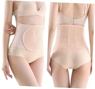 Abdominal Binder Post Surgery, Breathable Belly Band Postpartum Medium Beige - Image 1 of 4