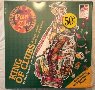Отличная американская головоломка заводской король клубов 500 шт. головоломка в форме пробковой доски новый - Изображение 1 из 4