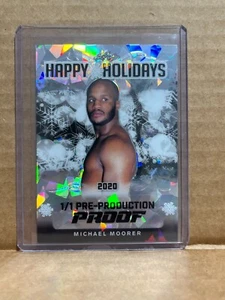 Michael Moorer Leaf 1/1 Pre Production Proof - Picture 1 of 1
