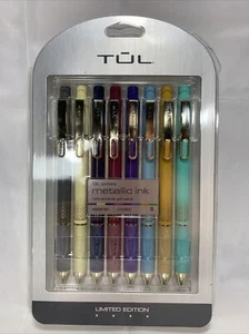 TuL Limited Edition Metallic Ink Brights 0.8mm Gel Pens - 8 Pack - Picture 1 of 6