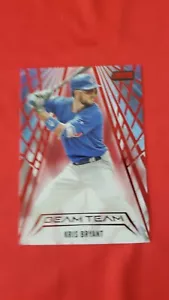 2018 Stadium Club Kris Bryant Beam Team Red Foil Parallel Chicago Cubs - Picture 1 of 2