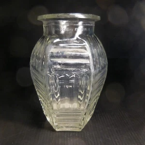 Jarrón Recipiente Vaso Hexagonal Vintage Arte Deco Diseño Xx Hecho Francia N6627 - Imagen 1 de 12