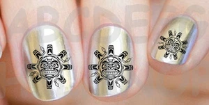 60x Water decals SOLE MAYA UNGHIE NAIL ART ADESIVI NATIVE SUN STICKER TATTOO - Picture 1 of 1