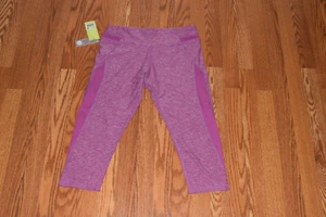 NWT Womens MARIKA TEK Performance Fitted Sanded Striking Purple Capris XS 0-2 - Picture 1 of 1