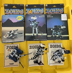 Vintage  Tomy Zoids Lot Of 3 With Boxes - Picture 1 of 2
