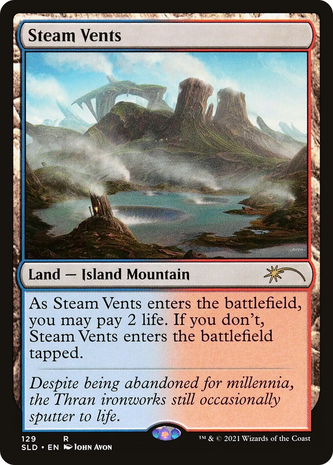 Steam Vents Shockland - Secret Lair - Near Mint EN - SLD 129 - MTG Magic - Bild 1 von 1