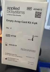 Applied Biosystems Empty Array Card Kit 4-pk 4334812 - Picture 1 of 3