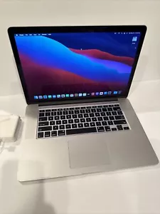 Apple MacBook Pro Retina 15 Inch Core I7 2.5ghz 16GB RAM 256GB SSD OS 11 Big Sur - Picture 1 of 6