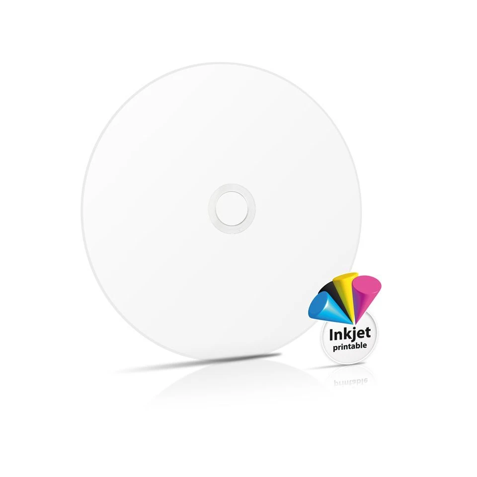4 Traxdata Full White Printable Dual Layer DVD+R DL 8x Double Discs 8.5GB Ritek  - Image 1 of 1