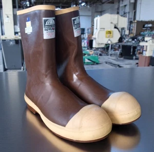 Industrial Servus Neoprene Steel Toe Boots ASTM F 2413-05 Brown Men's Size 13 - Picture 1 of 5