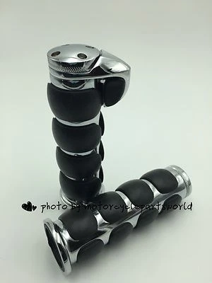 Empuñaduras de manillar de motocicleta de 1" para Harley Davidson Road King Softail personalizadas  Foto 1 de 4