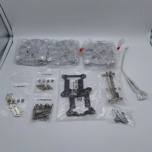 MSI MAG CoreLiquid E360 White AIO ARGB CPU Liquid Cooler - Triple 120mm PWM Fans - Photo 1/5