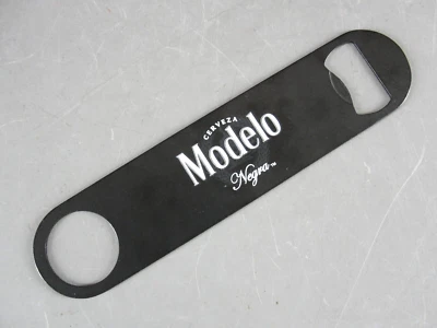 MODELO CERVEZA NEGRA BEER STEEL BOTTLE OPENER BARTENDER SPEED BAR TOOL BLACK NEW - Image 1 of 3
