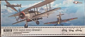 1/700 Royal Navy Aircraft Set #1 Swordfish, Fulmar, Sea Hurricane Flyhawk FH1129 - Picture 1 of 10