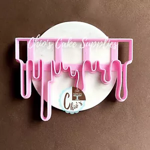 Big Dripping Chocolate/Icecream Shape Fondant Cutter - Picture 1 of 5