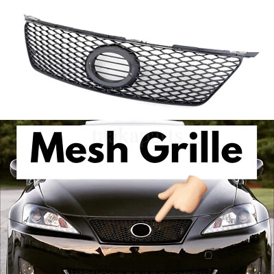 For 2006-2008 Lexus IS250 IS350 Black Sport Mesh Grille Front Hood Bumper Grill - Imagem 1 de 4