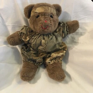 Vintage MS. NOAH 16" Light Brown Camo Bear Retired Stuffed Plush Animal Toy EUC - Picture 1 of 12