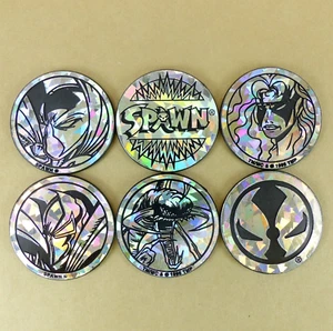 Lot of 6 SPAWN Kini Slammers Authentic The World POG Federation Todd McFarlane - Picture 1 of 2