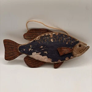 Fish Lake House Wall Decor Wood & Metal Art Cabin Cottage Handmade - Picture 1 of 7
