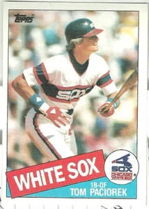 TOM PACIOREK CHICAGO WHITE SOX #572 - TOPPS CASI NUEVO - MONTADO 1985 - Imagen 1 de 2