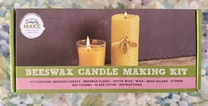 Beeswax Candle Making Kit- Glass Votive. Includes All Items And Instructions! - Picture 1 of 6